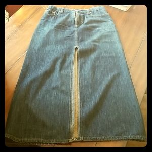 Vintage Ralphn Lauren Denim Maxi Skirt